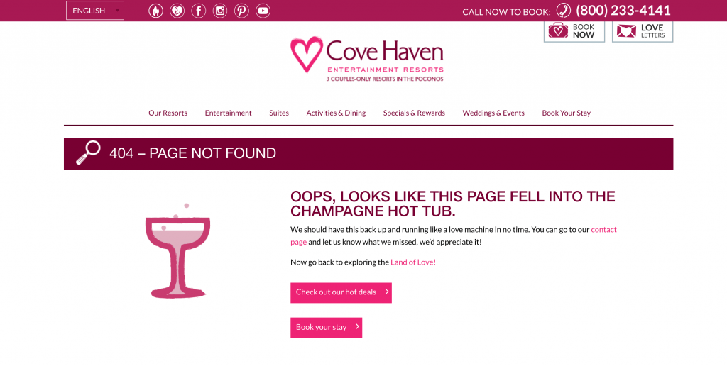 Cove Haven 404 Page