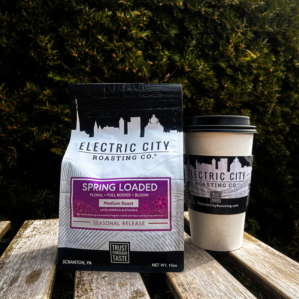 Electric City Roasting bag and cup sleeve 